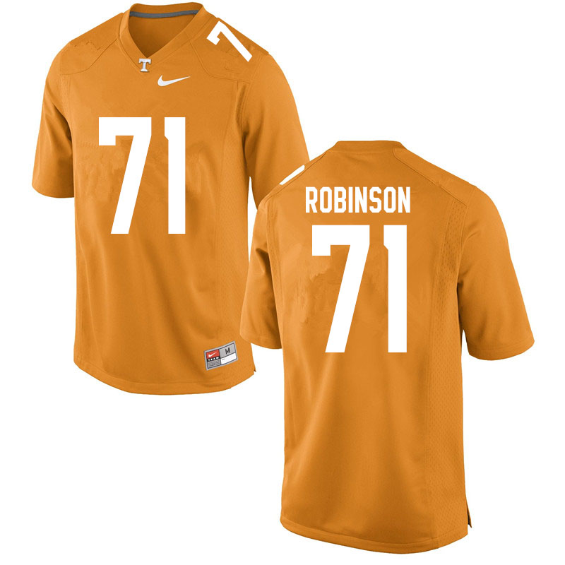 Men #71 James Robinson Tennessee Volunteers College Football Jerseys Sale-Orange